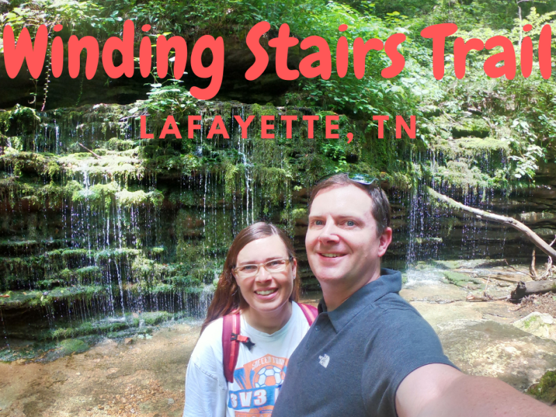 Hiking Winding Stairs Trail (Red Oak, Milk Pail, Jacob’s Ladder, and Cascades) in Lafayette, TN