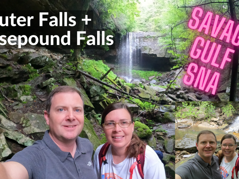 Suter Falls and Horsepound Falls – Collins West Trailhead – Savage Gulf SNA