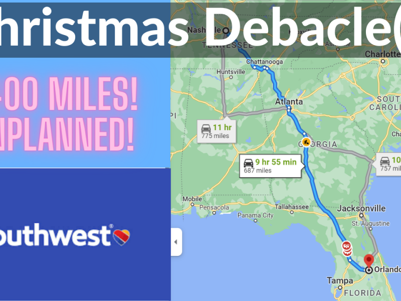 Christmas Debacle(s) And An Unplanned 1,400 Mile Drive!