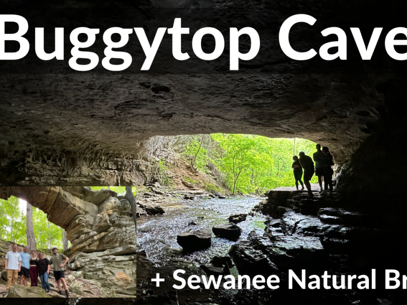 Hiking to Buggytop Cave & Sewanee Natural Bridge @ South Cumberland SP Lost Cove Area (Sewanee, TN)